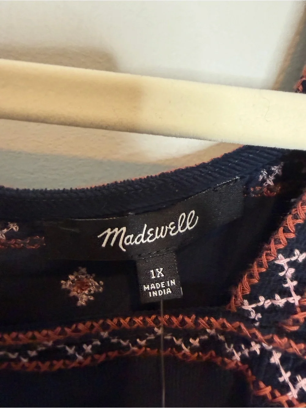 Madewell embroidered corduroy